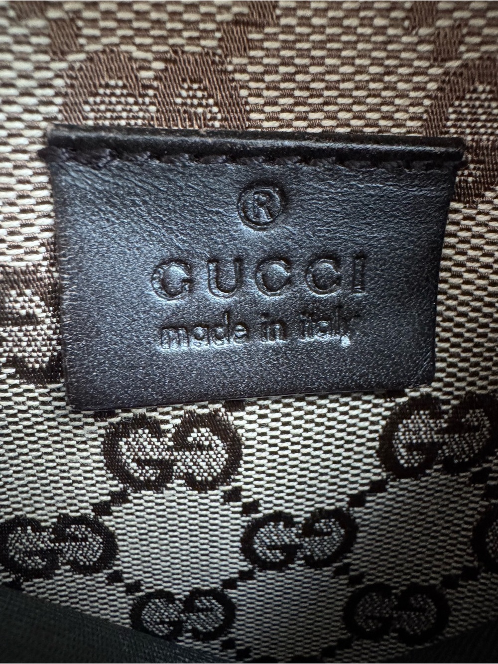Authentic Gucci monogram canvas waist pouch belt bum bag - Picture 5 of 7
